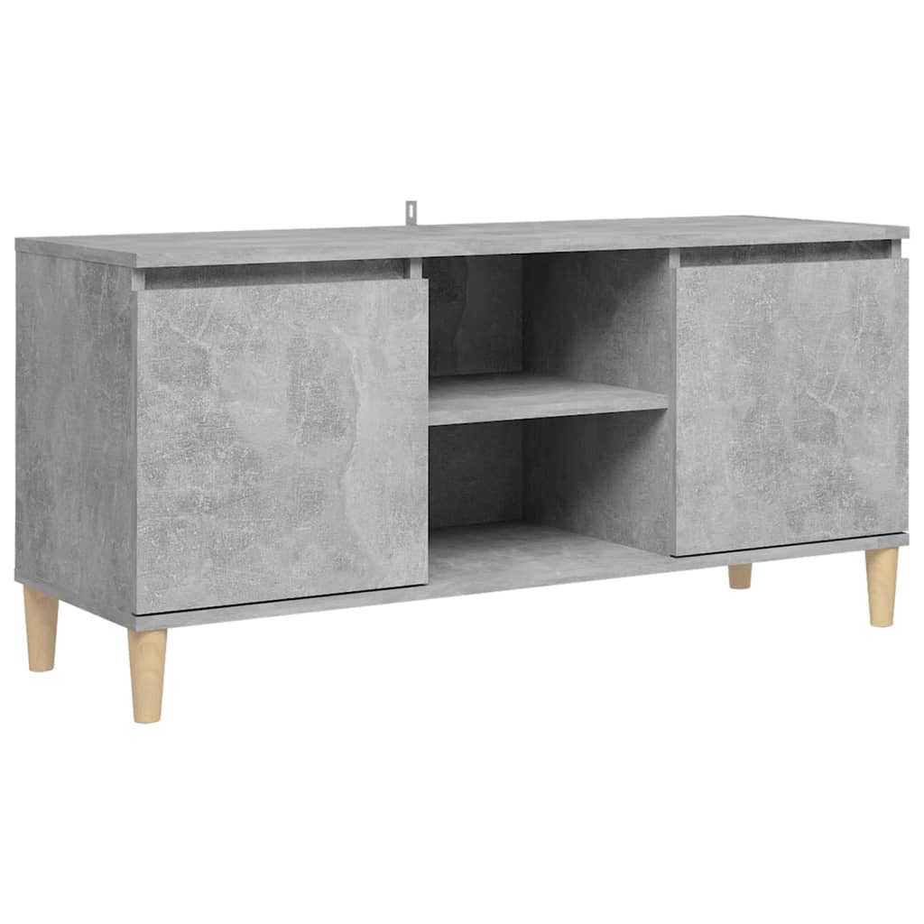 vidaXL Mueble de TV patas madera maciza 103,5x35x50cm, Mueble de Salon, Mueble TV, Mueble TV salon, Mesa de TV, Mueble tele