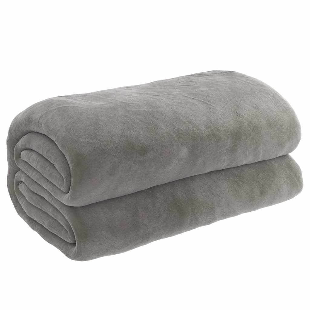 vidaXL Manta con peso y con funda tela gris 10 kg 140x200 cm