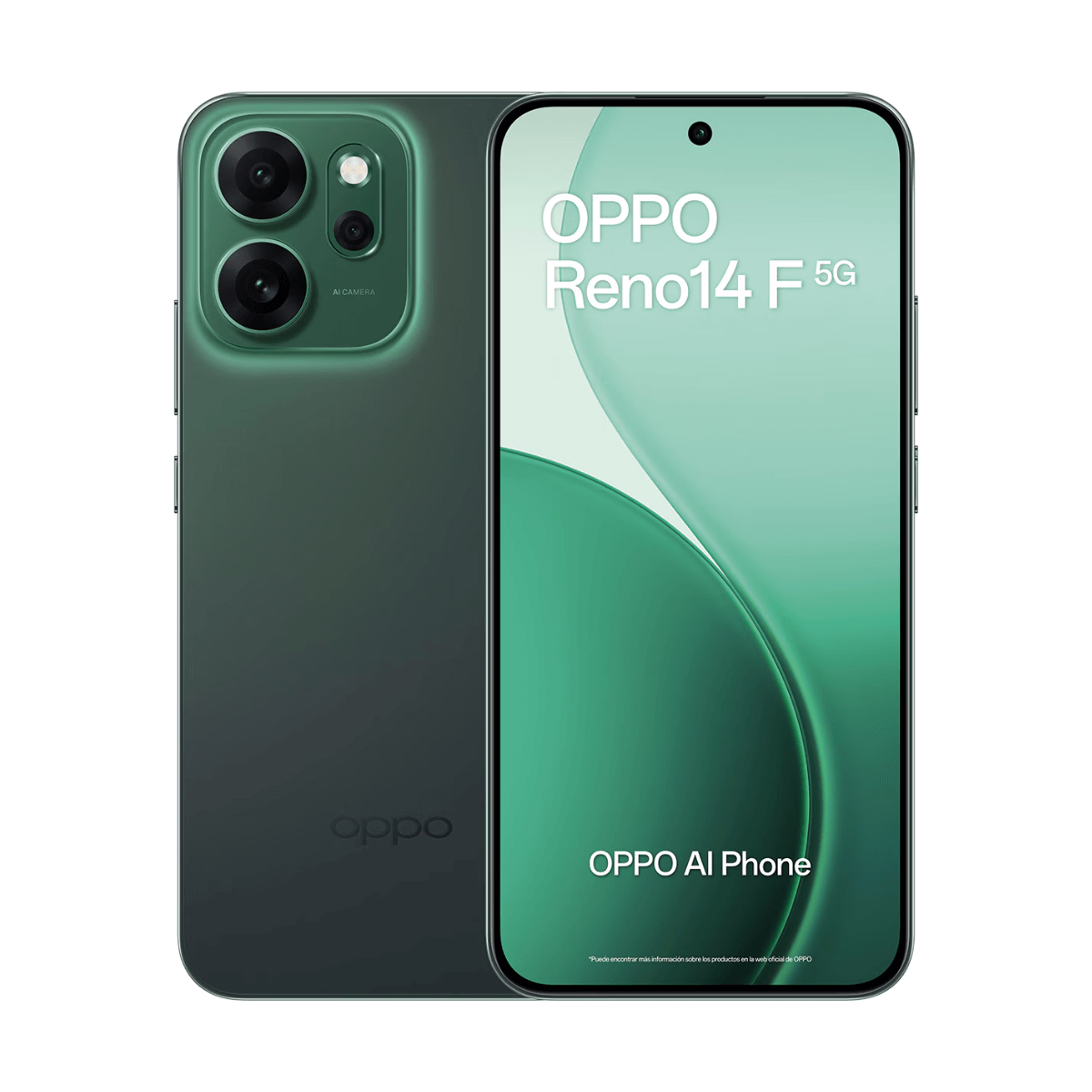 Oppo reno14 f 5g 8gb/256gb verde (luminous green) dual sim