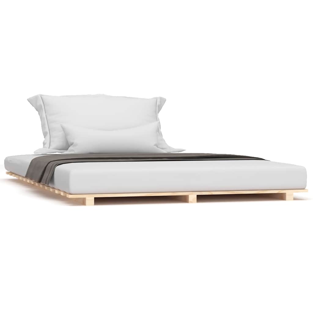 vidaXL Estructura de cama madera maciza de pino 150x200 cm