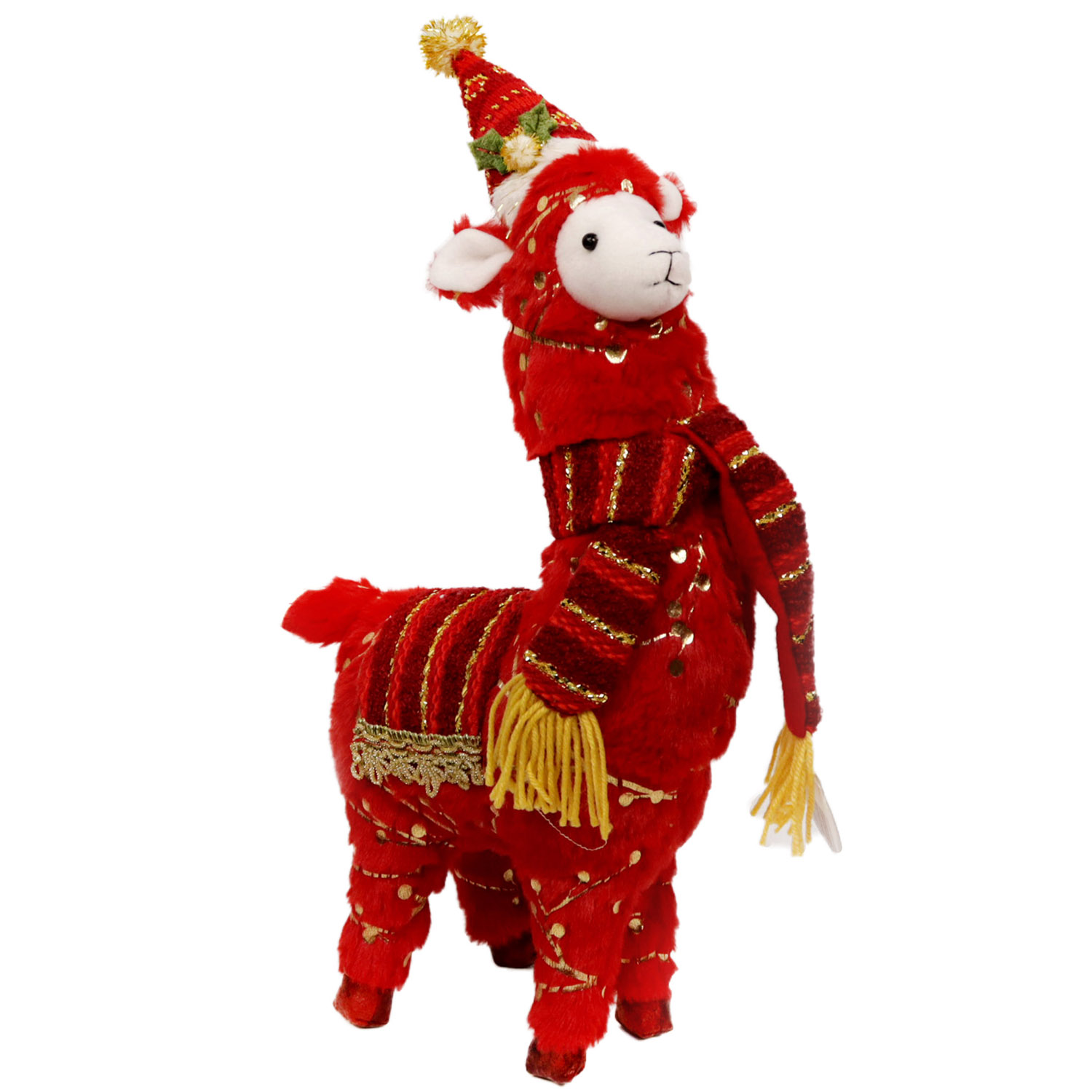 DAM. Muñeco alpaca navideño 33CM 33x10x28cm