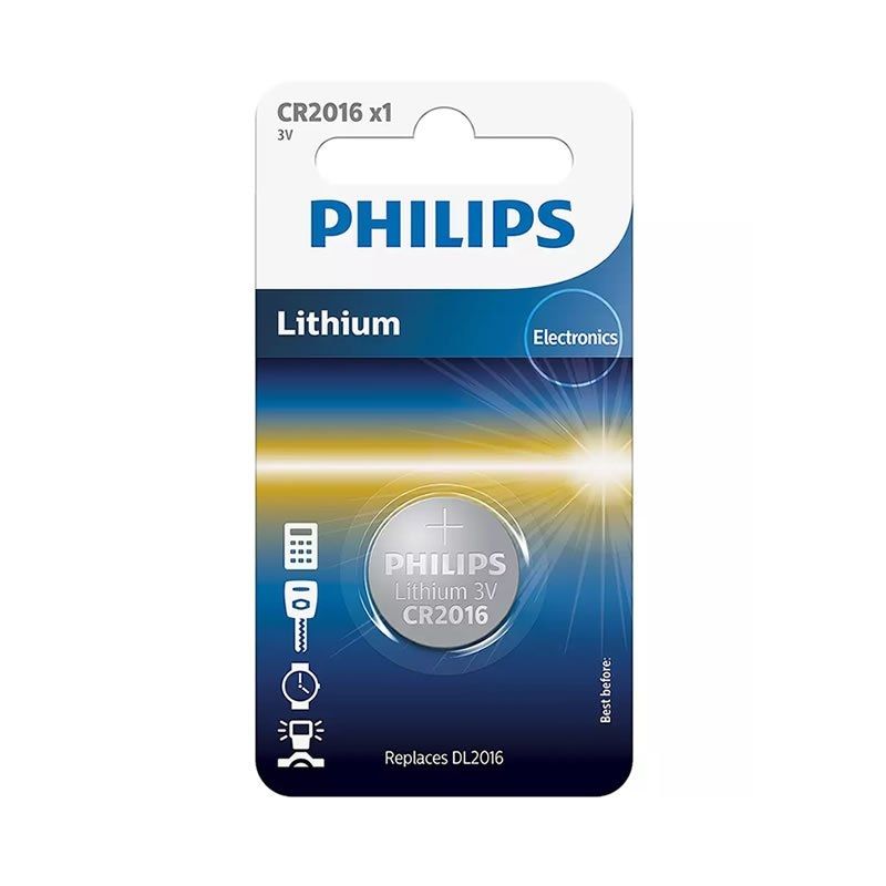 Pila de Botón Philips CR2016/3V de Alta Calidad