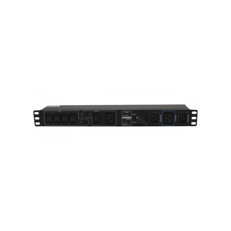 Switch Bypass De Mantenimiento formato Rack 19" Regleta Iec Lapara, adecuado para cualquier SAI hasta 3KVA