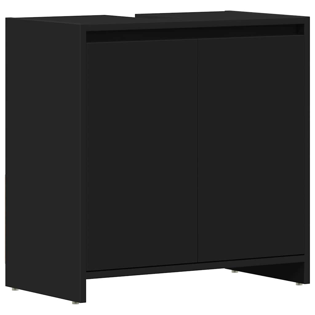 vidaXL Armario de baño madera contrachapada color roble 60x33x61 cm en color Roble Sonoma/Gris sonoma/Roble negro y más | almacenamiento funcional diseño moderno para baño dormitorio sala