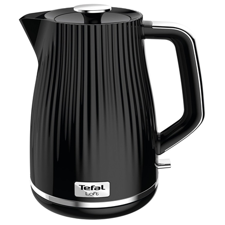 Tefal | Hervidor eléctrico KO250830 | 2400 W | 1,7 L | Plástico | Base giratoria 360° | Negro