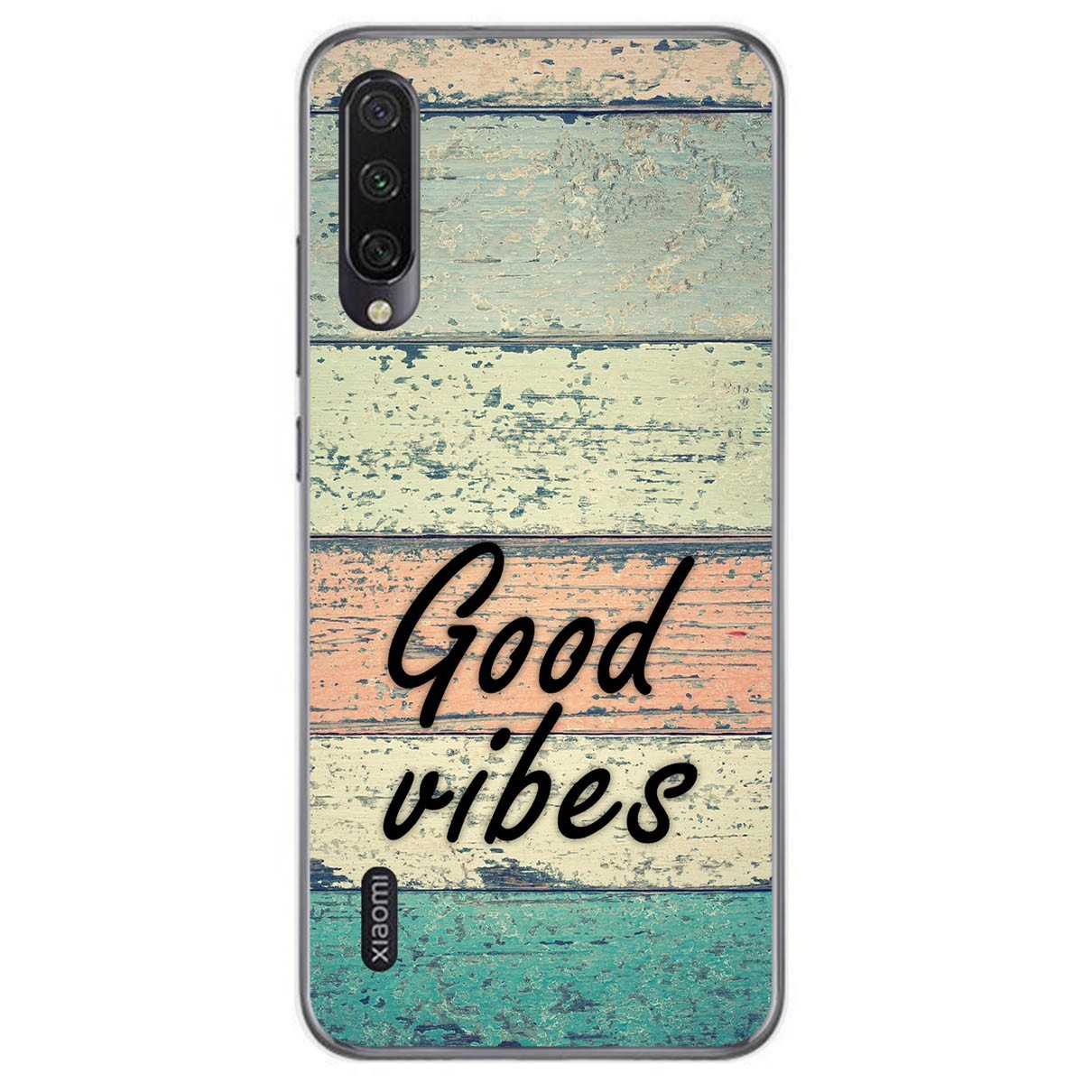 Tumundosmartphone Funda Gel Tpu para Xiaomi Mi A3 diseño Madera 01 Dibujos