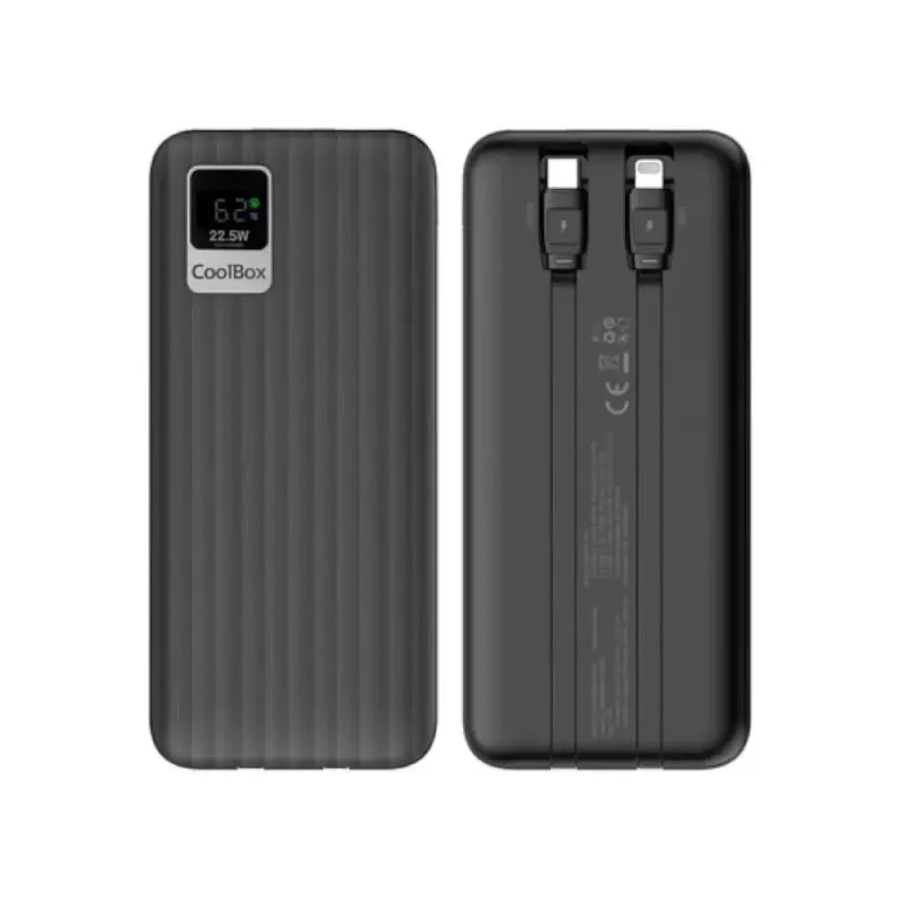 Powerbank CoolBox PB10000 10000mAh USB C carga rápida 20W negro