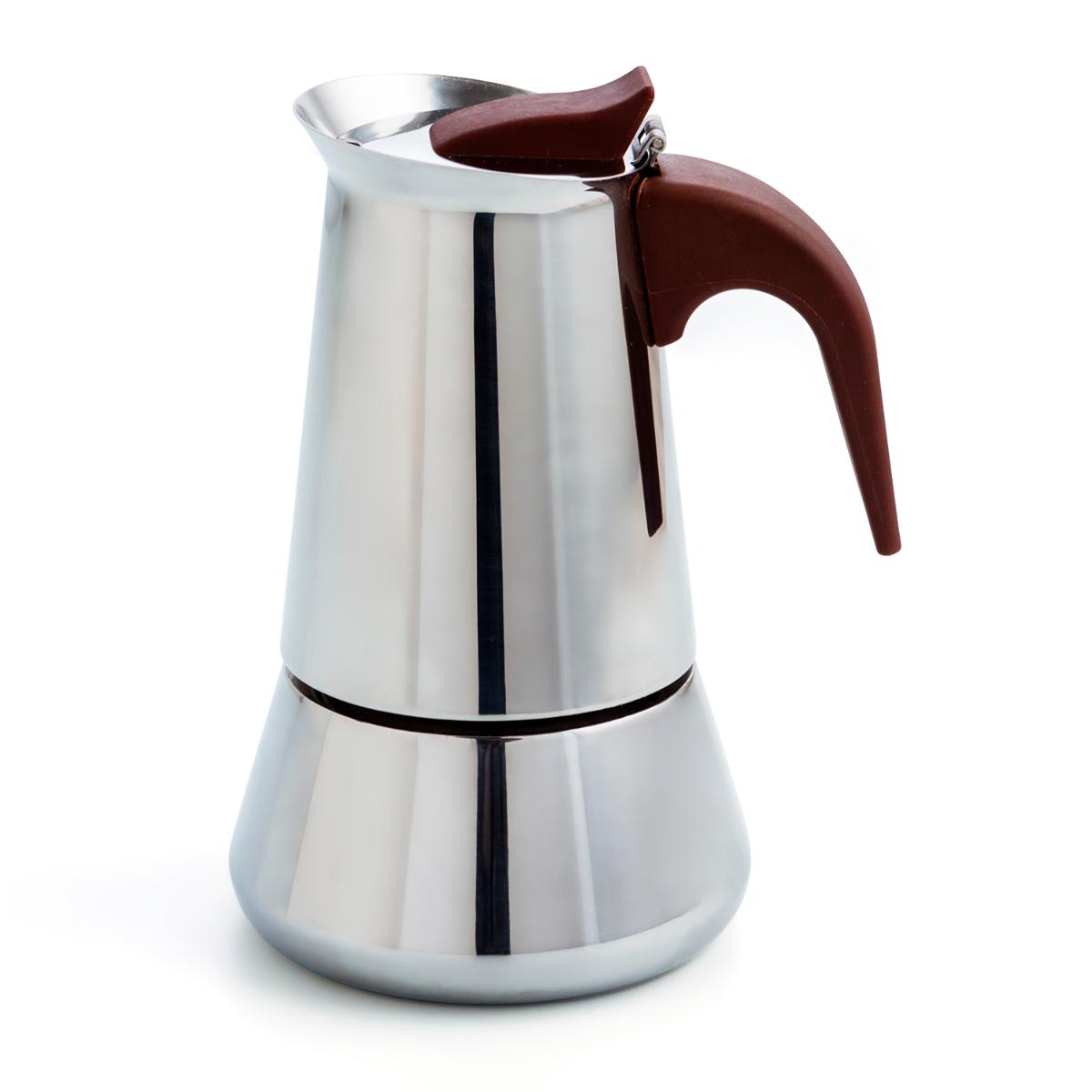 Quid QUID MILAN Cafetera Acero Inoxidable 4 Tazas - Diseño Elegante