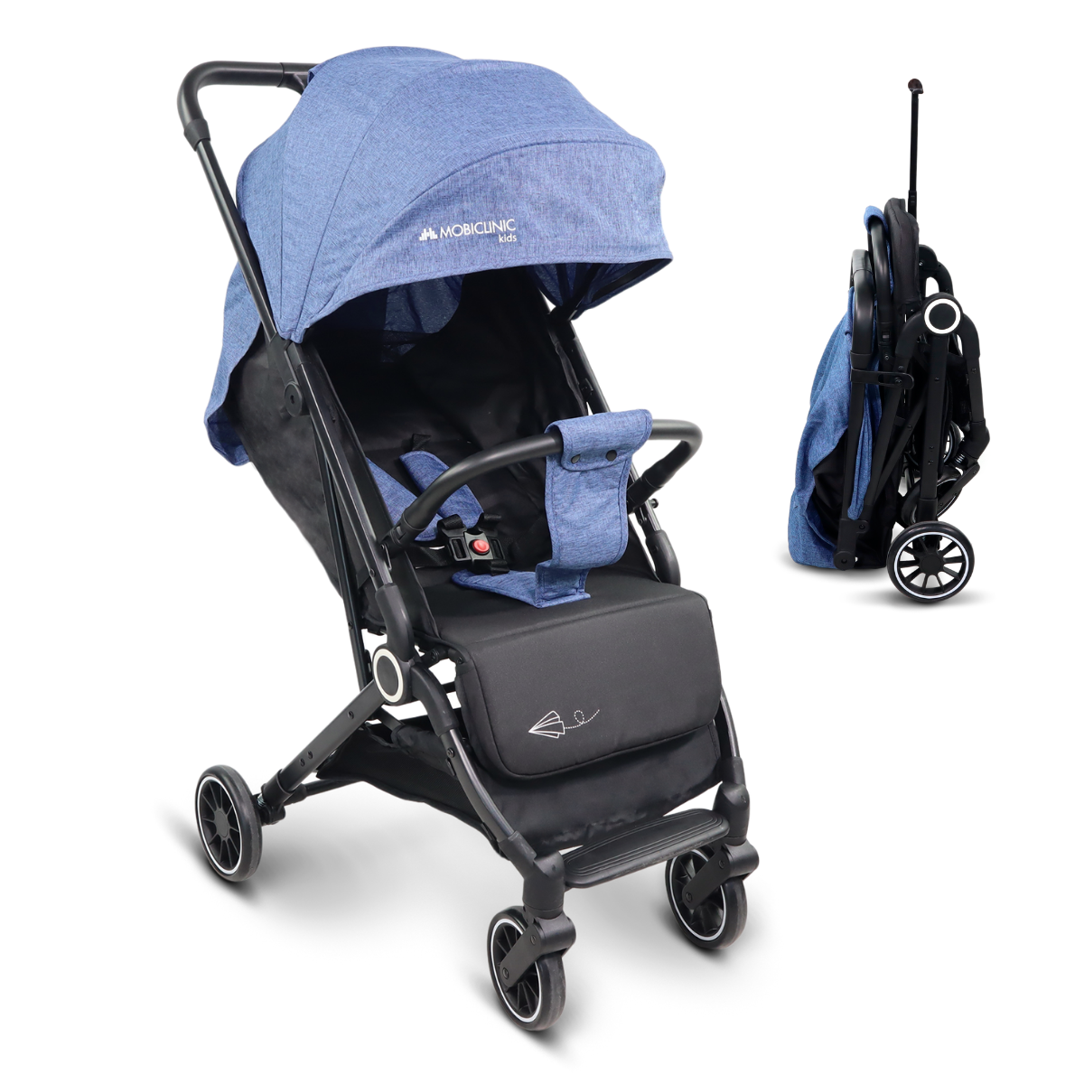 Carrito para bebé Silla de Paseo Ultracompacta Trip Mobiclinic® Kids  Arnés con 5 puntos Manillar para transporte Cesta 0-36 meses Ajustable al completo Monomando Capota desplegable Frenos bloqueables
