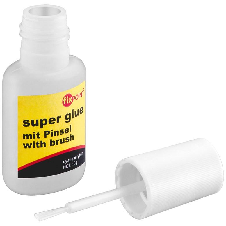 Goobay Super Pegamento 10gr Con Pincel - Adhesivo para Cerámica, Metal, Plástico, Vidrio, Caucho o Cuero