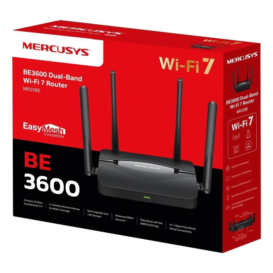 Rúter 2,4 GHz / 5 GHz Mercusys CN10133525  | Negro