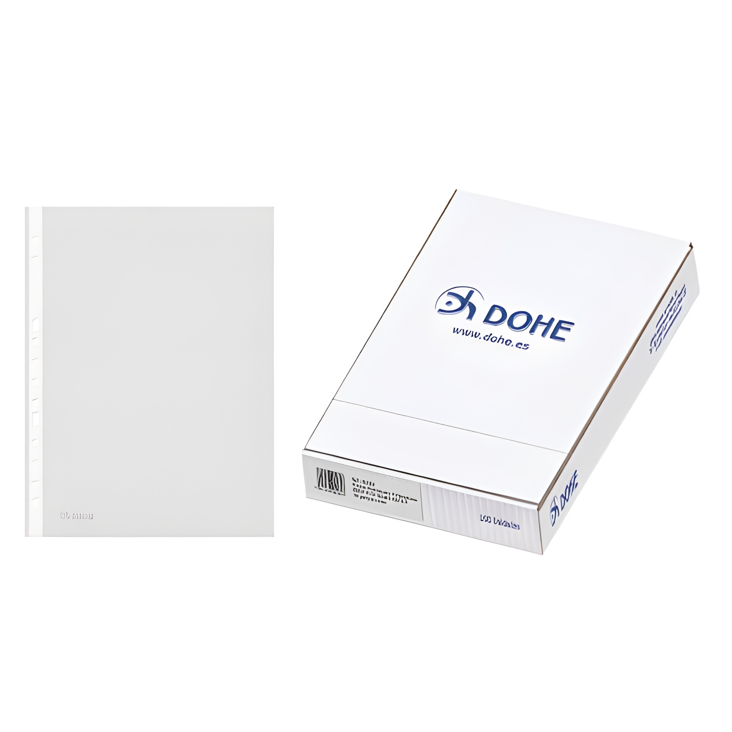 Caja 100 fundas multitaladro basic plus a4 dohe