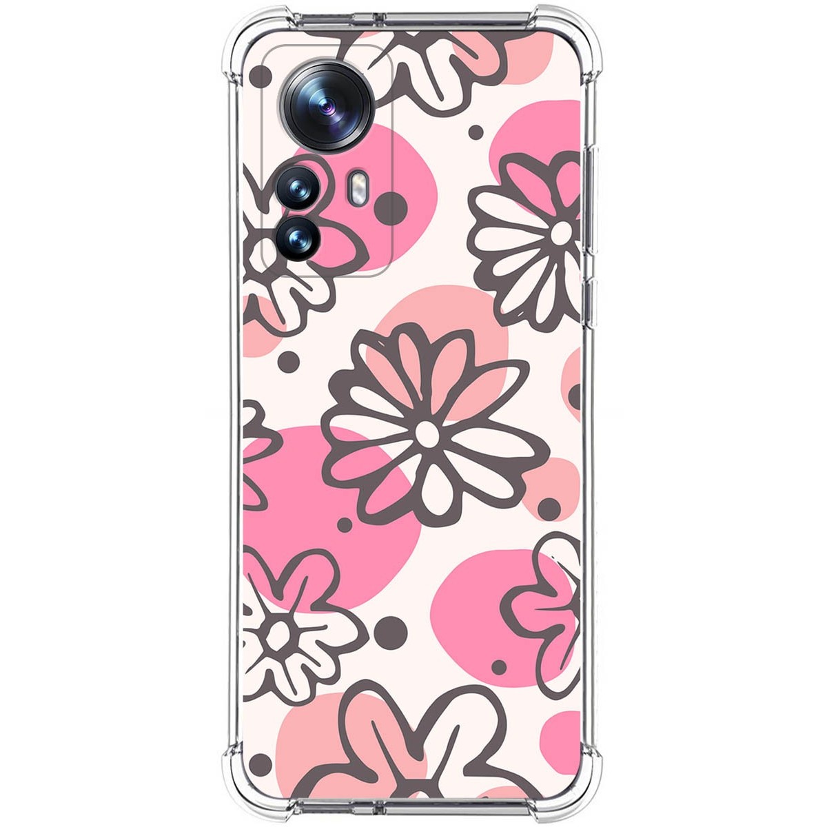 Funda Silicona Antigolpes para Xiaomi 12 Pro 5G diseño Flores 09 Dibujos