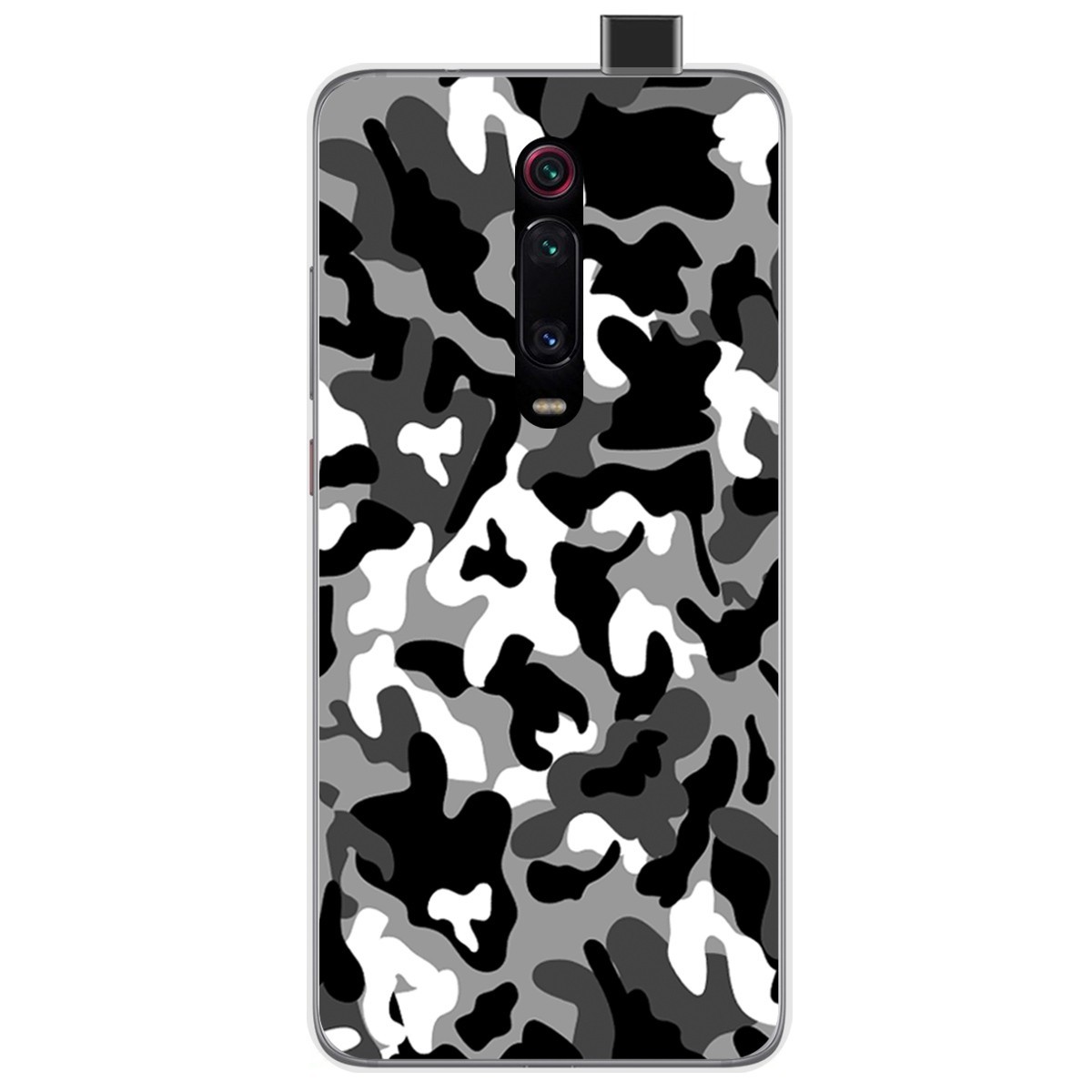 Tumundosmartphone Funda Gel Tpu para Xiaomi Mi 9T / Mi 9T Pro diseño Snow Camuflaje Dibujos