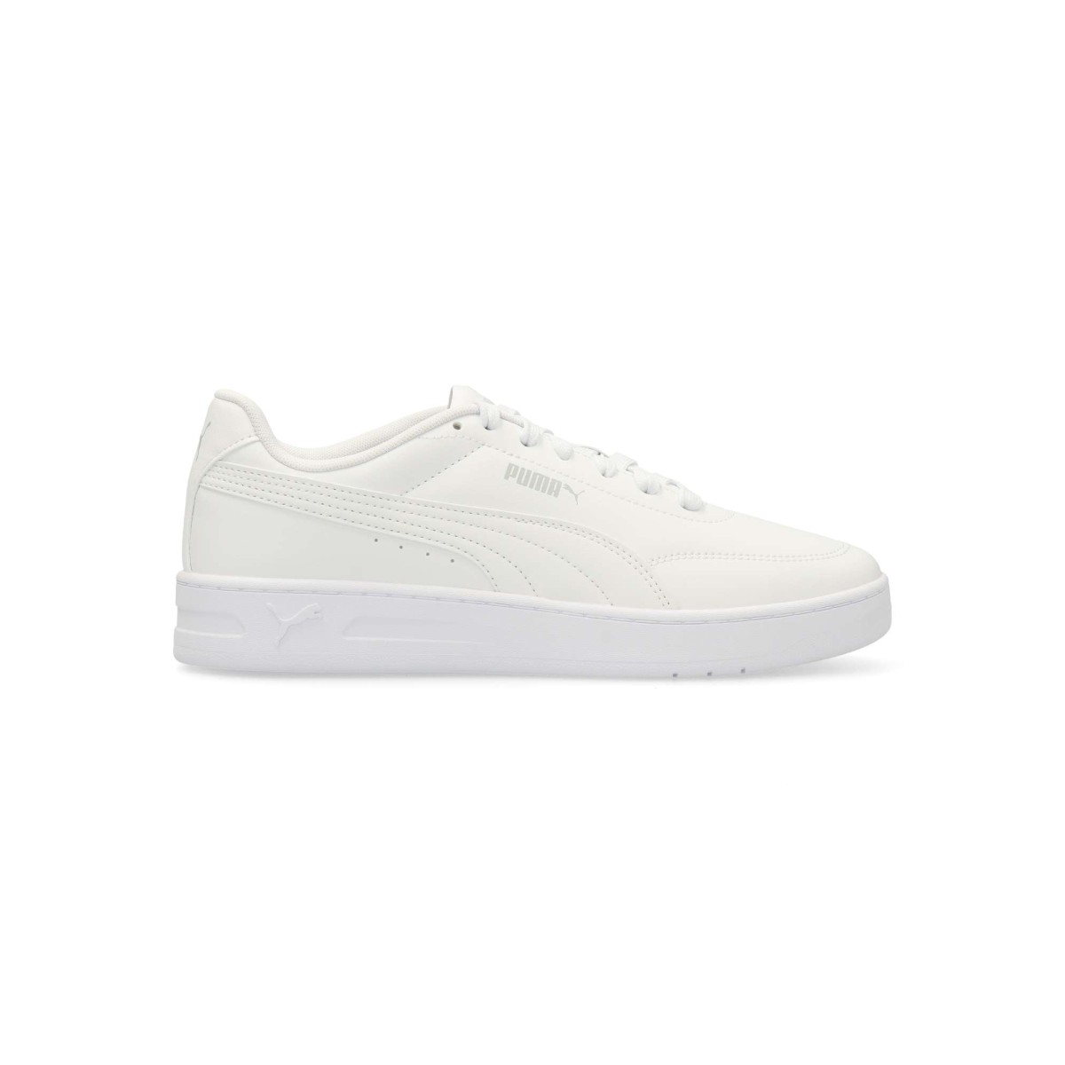 PUMA - Zapatillas sneakers Court Classic Clean para hombre, estilo retro casual con cierre de cordones y suela de goma, plantilla acolchada extraíble