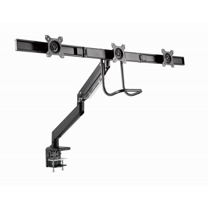 Soporte para monitor Gembird MA-DA3-03 brazo articulado para 3 monitores hasta 27” VESA negro