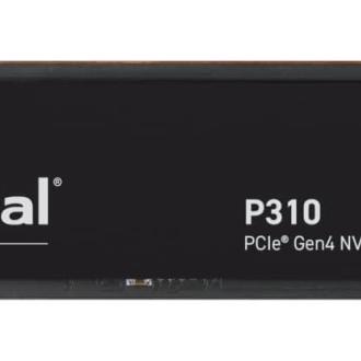Crucial p310 disco duro solido ssd 500gb m2 2280 pcie 4.0 x4 - color negro