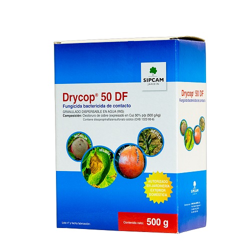 SIPCAM JARDÍN Fungicida Preventivo de Contacto DRYCOP 50, 500 gr