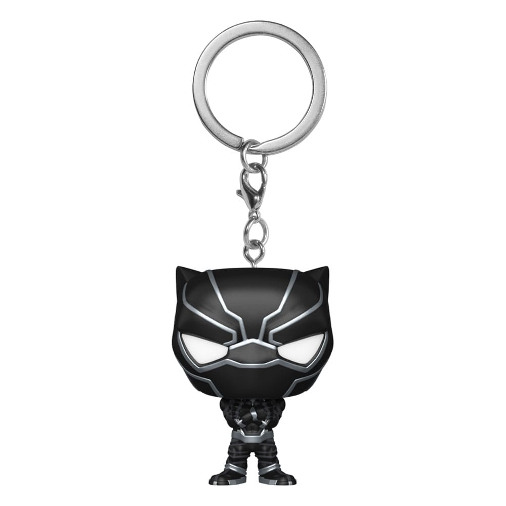 Funko Pop! Keychain: Marvel - New Classics - Black Panther - Minifigura de Vinilo Coleccionable Llavero Original - Relleno de Calcetines - Idea de Regalo- Mercancia Oficial