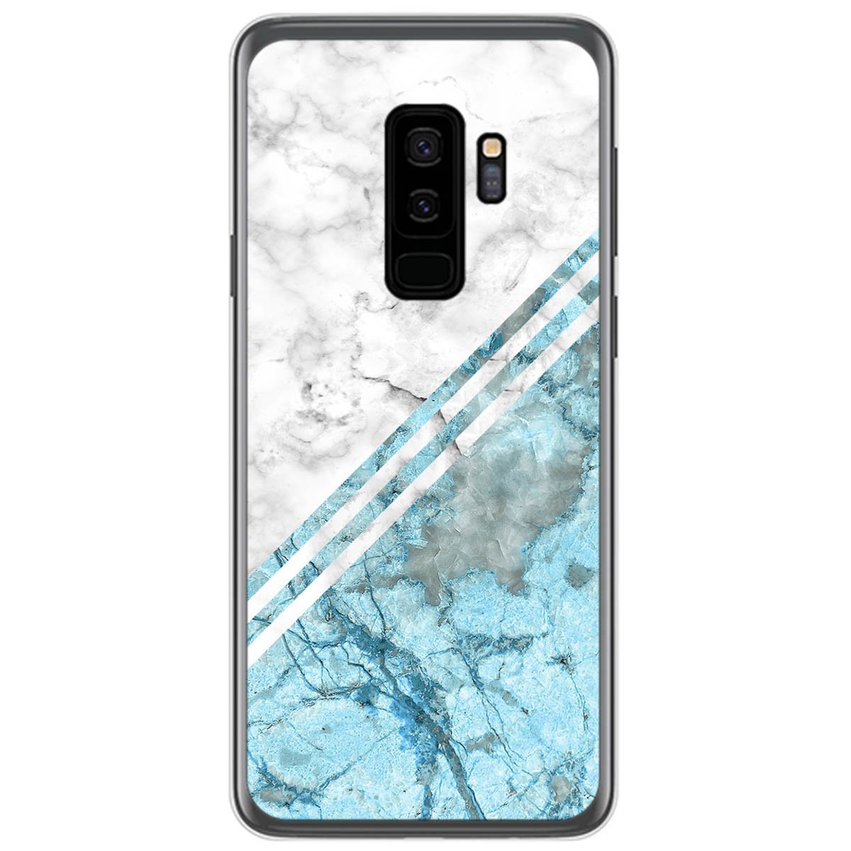 Tumundosmartphone Funda Gel Tpu para Samsung Galaxy S9 Plus diseño Mármol 02 Dibujos