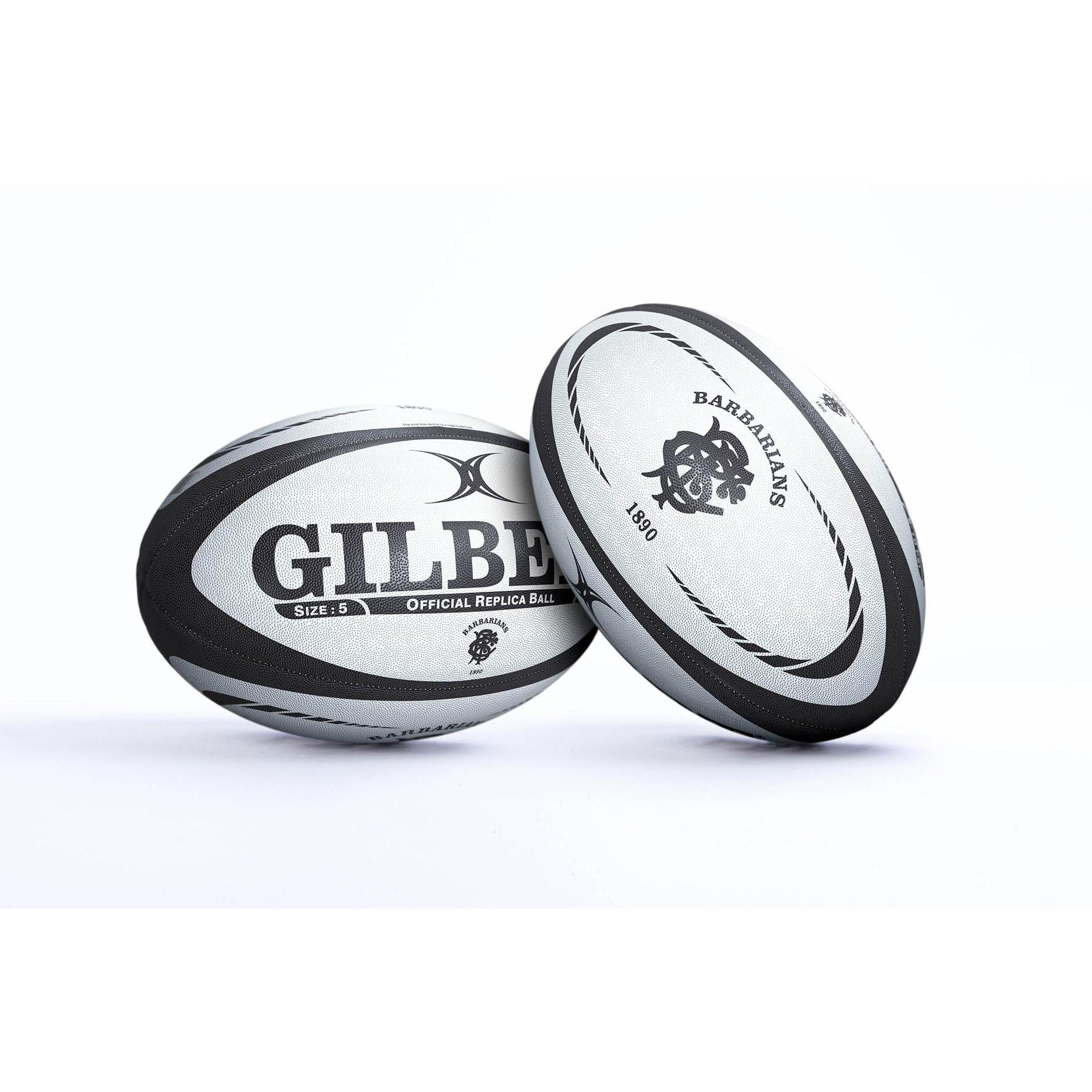 Gilbert - Balón Rugby Replica Oficial Barbarians - Talla 5
