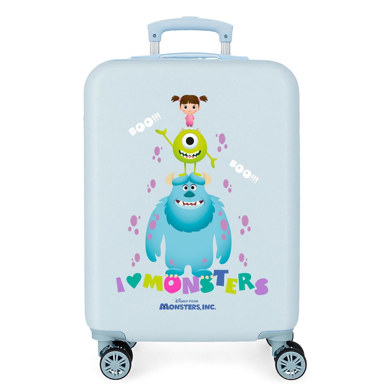Maleta de cabina Disney Family pixar azul claro 55x38x20cm