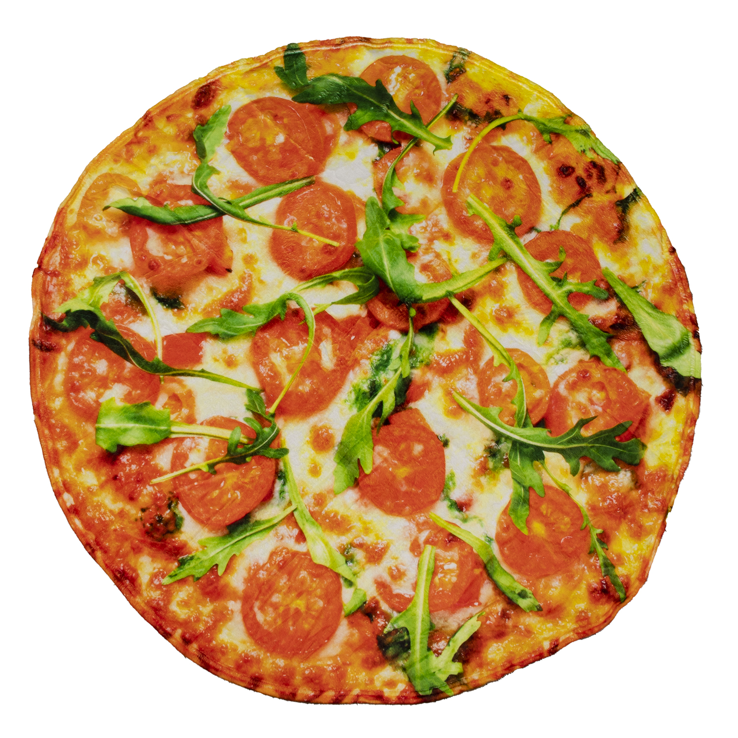 Manta cálida de franela, 180cm diseño Pizza Vegetariana 180x2x180cm