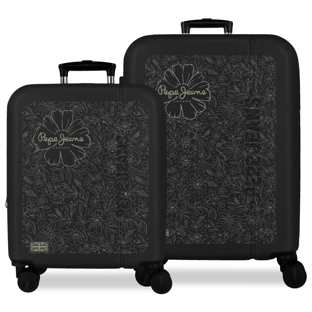 Juego de maletas Pepe Jeans Eloise Negro 48x68x27cm