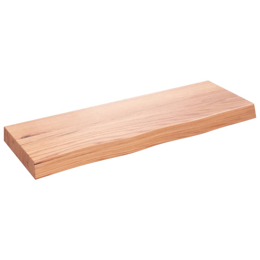 Vidaxl Estante de Pared Madera Roble Tratada 80x30x(2-6) Cm Natural