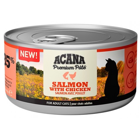 Acana - Acana Wet Salmon With Chicken Gato 24 X 85 Gr