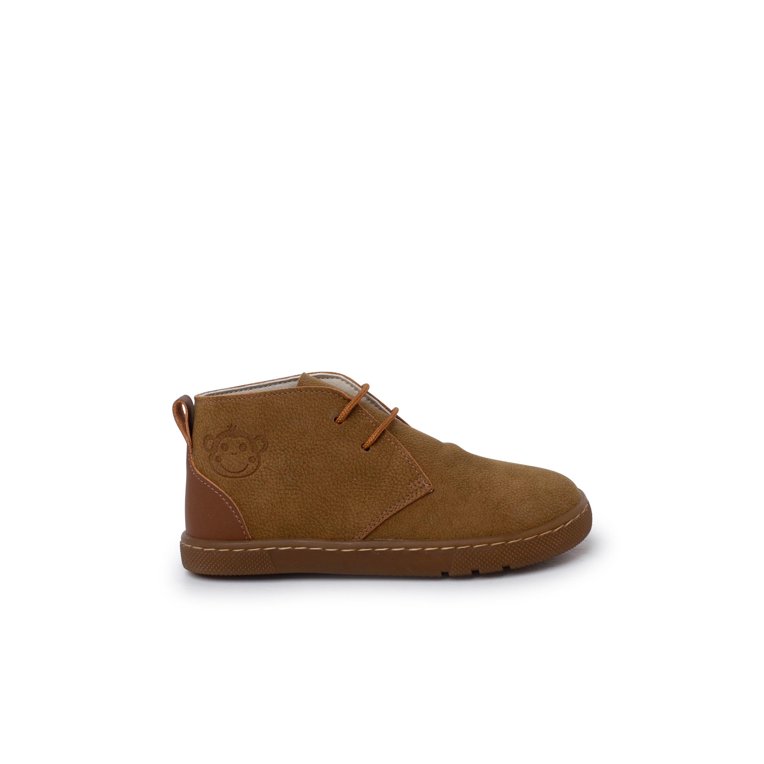 Pisamonas Botas niño barefoot cordones talonera cuero