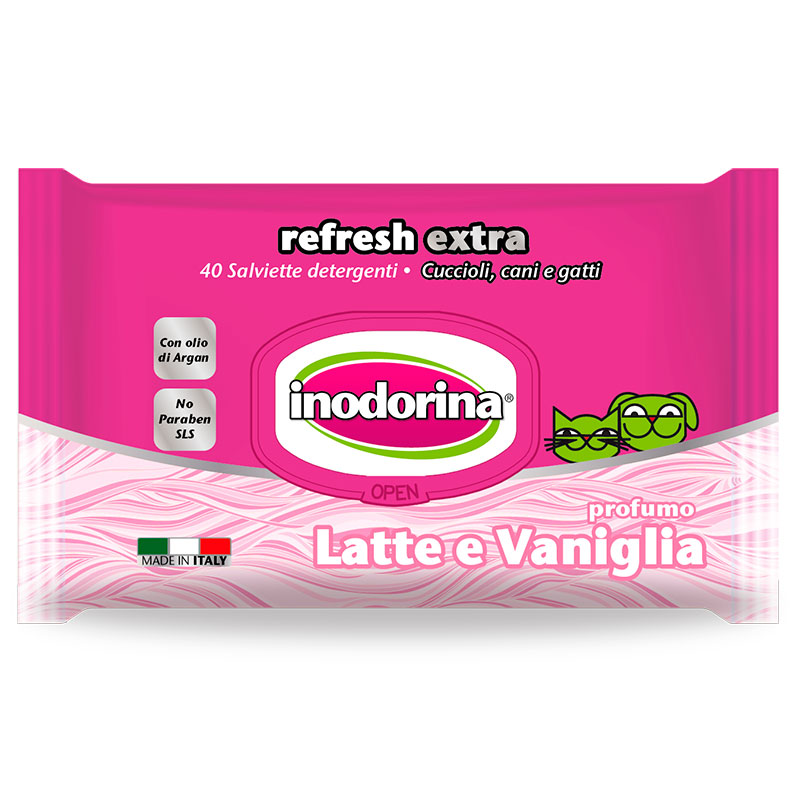 TOALLITA INODORINA EXTRA LECHE Y VAINILLA 40 UDS
