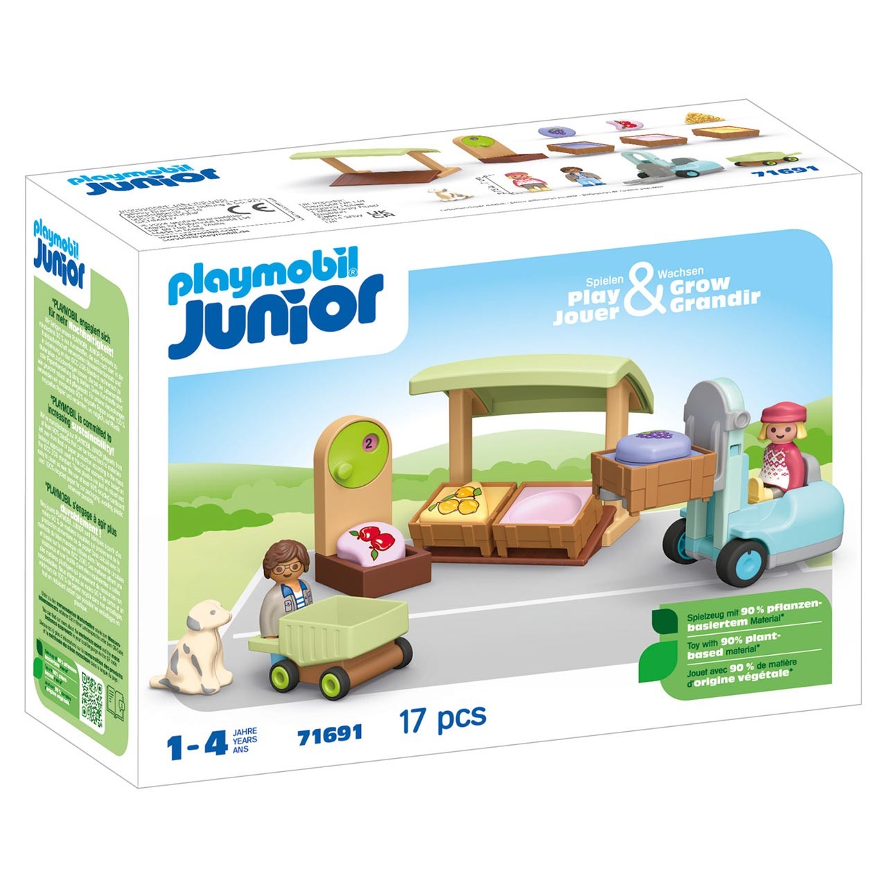 Junior: puesto ecológico y carretilla elevadora 71691 PLAYMOBIL
