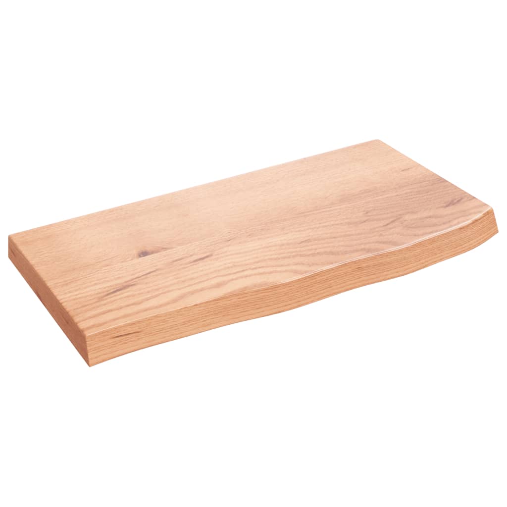 vidaXL Encimera de baño madera maciza sin tratar 60x30x(2-4) cm
