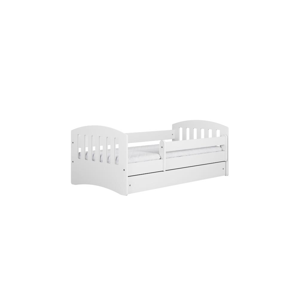 Cama 140 x 80 cm Kocot Kids com gaveta e colchão Classic 1 White