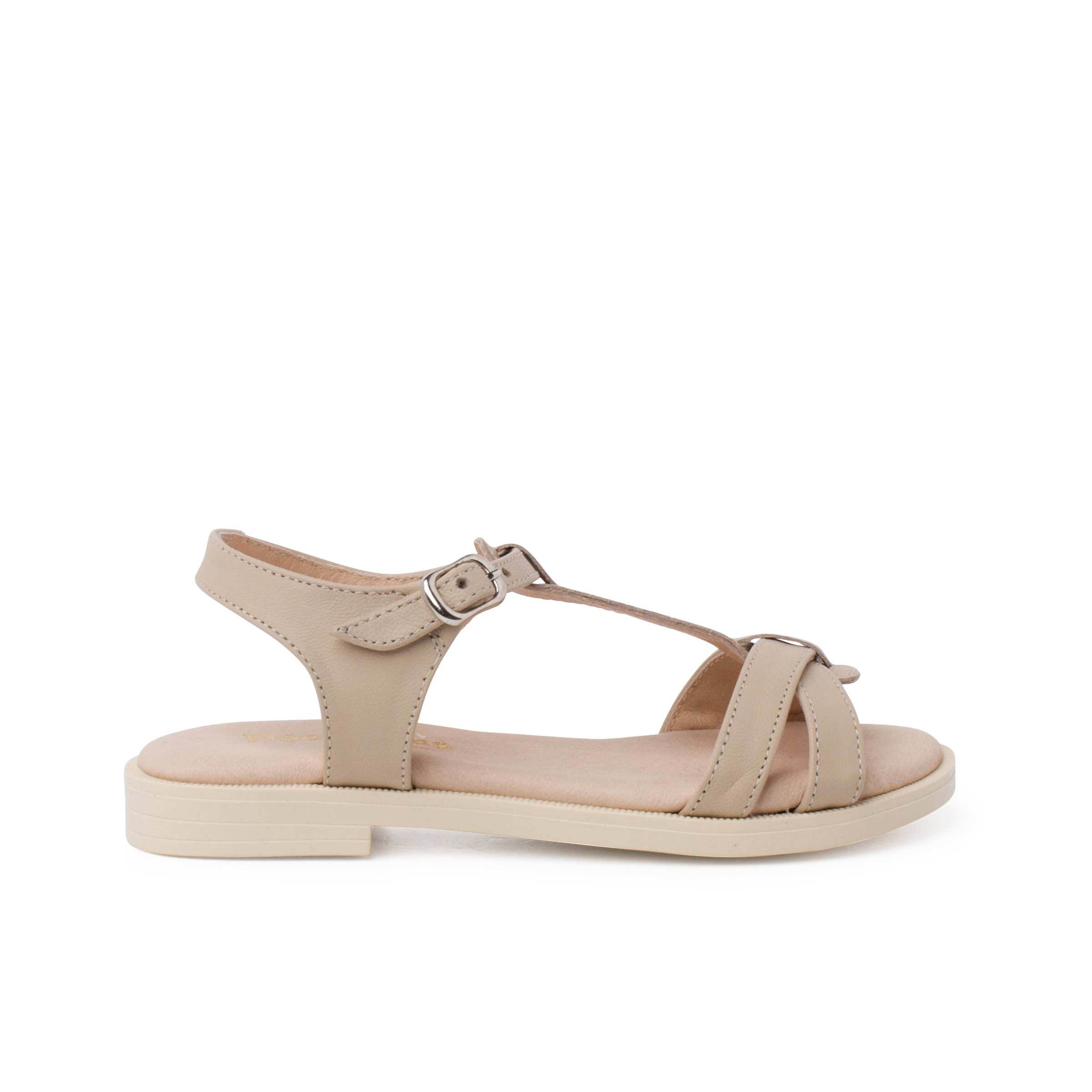 Pisamonas Sandalias Piel Suave Tira Central Trenzada