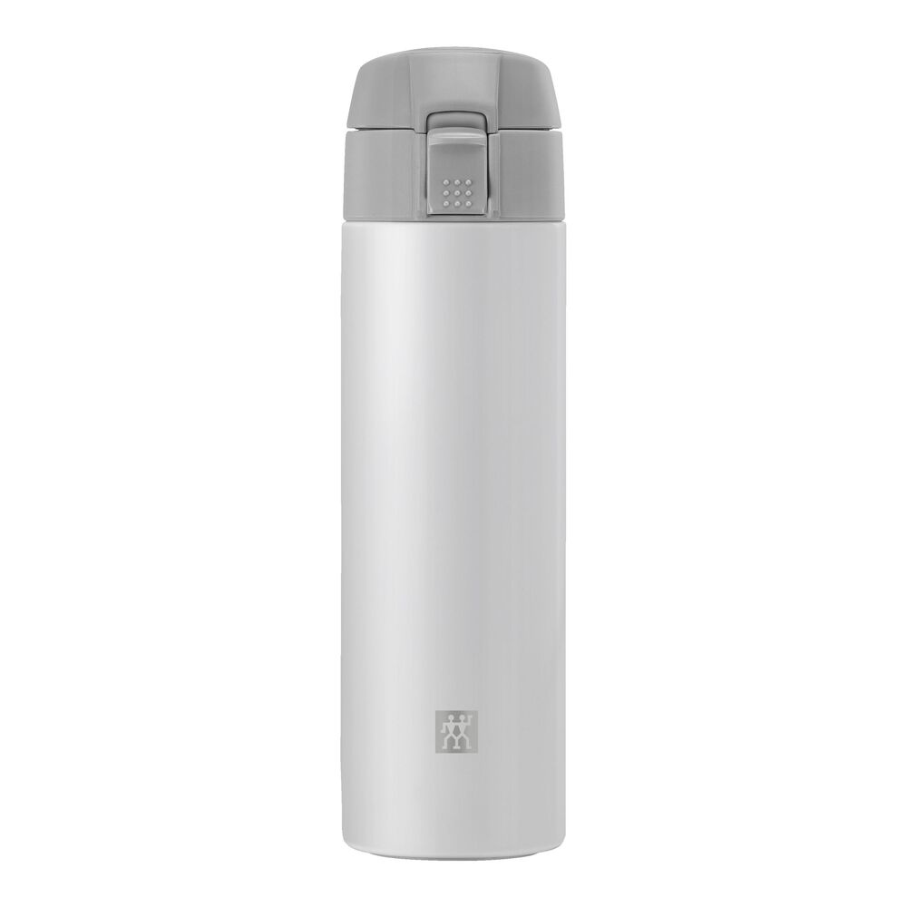 ZWILLING - Botella Térmica, Taza de Viaje, Aislamiento de Doble Pared, Cierre de Seguridad, 450 ml, Altura: 22,8 cm, Blanco