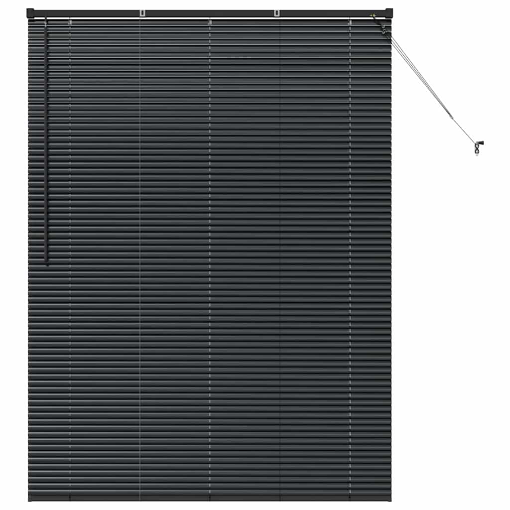 vidaXL Persianas venecianas Manual Negro 175 x 130 cm Aluminio