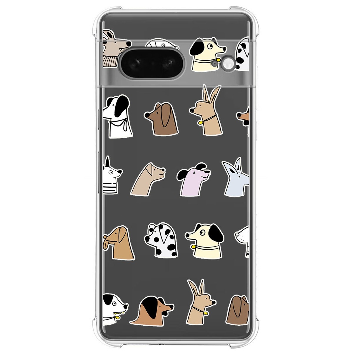 Funda Silicona Antigolpes para Google Pixel 7 5G diseño Perros Dibujos