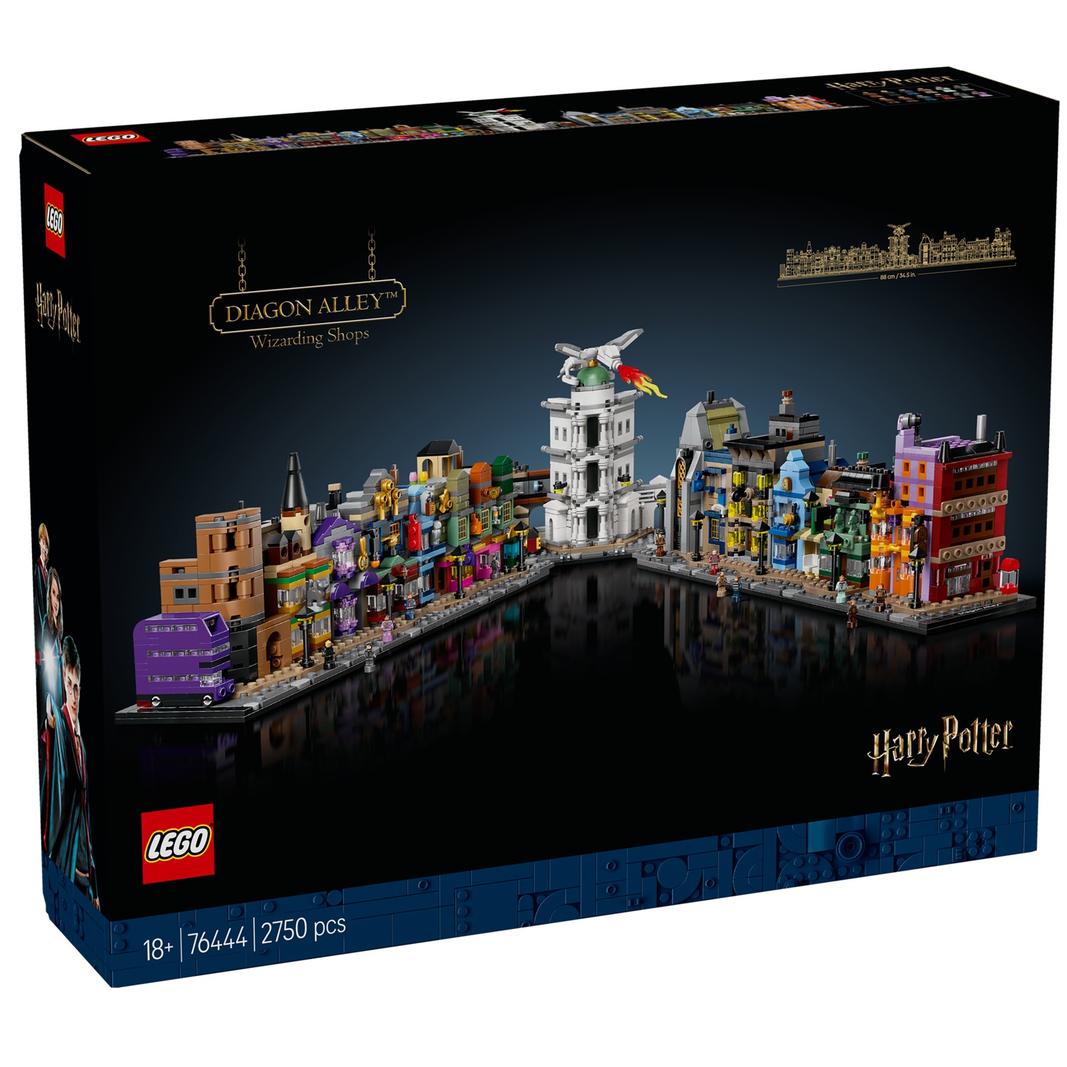 LEGO HARRY POTTER - TIENDAS MÁGICAS DEL CALLEJÓN DIAGON, 76444,  TIENDA CON LICENCIA OFICIAL, PRODUCTO CON LICENCIA OFICIAL, ENVIO 24-48 HORAS PENÍNSULA, PIEZAS, BLOQUES, BRICKS, JUGUETES, 100% ORIGINAL