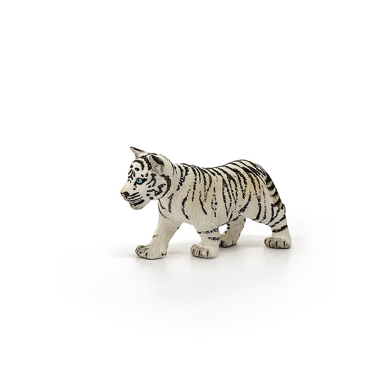 Figura Schleich Cachorro de Tigre Blanco - Belleza Impresionante Pelaje Blanco - Ideal para Coleccionistas