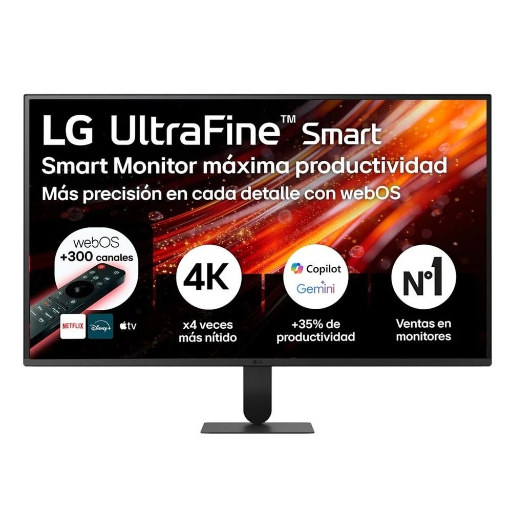 Monitor de Oficina y Teletrabajo VA LG 31,5" 4K Ultra HD 32U701SB-B  | 60hz, 5 ms (GTG), 16:9