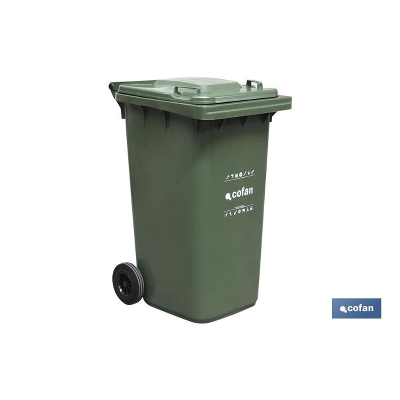 Contenedor 2 ruedas 240lt color verde