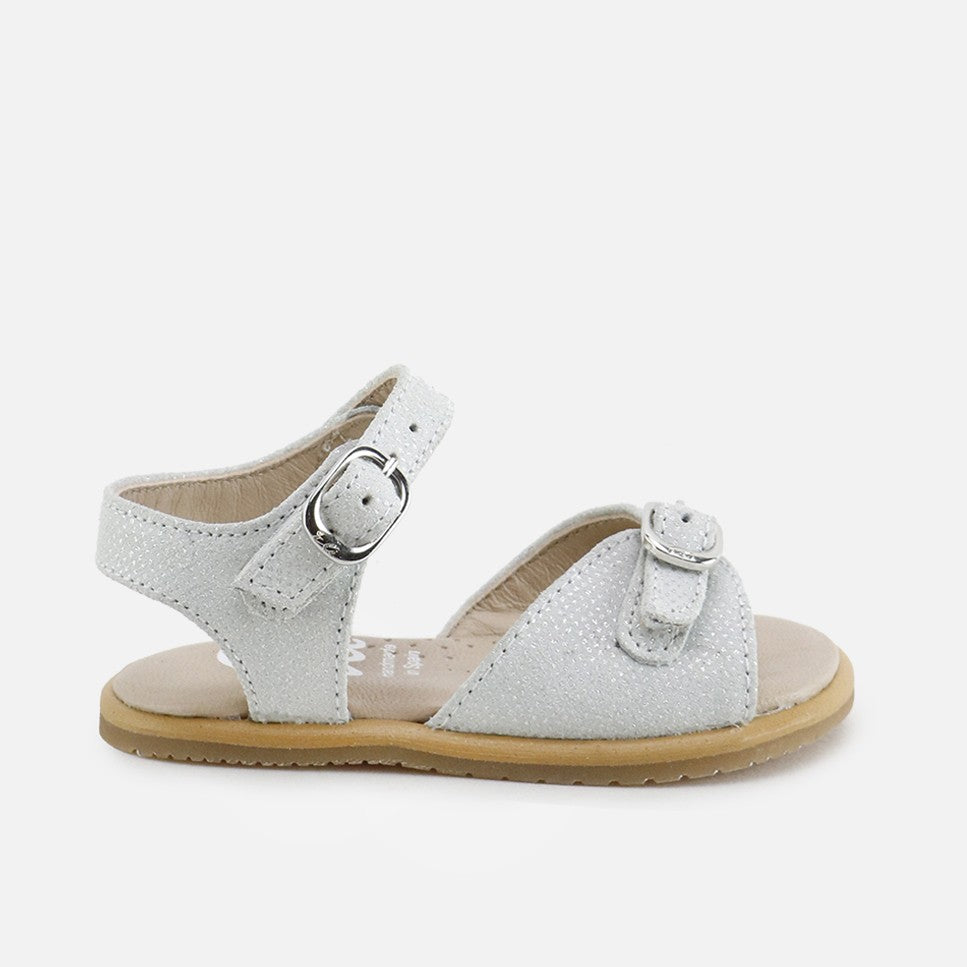 Sandalias Doble Hebilla Blanco Barefoot Eli | Eli 1957