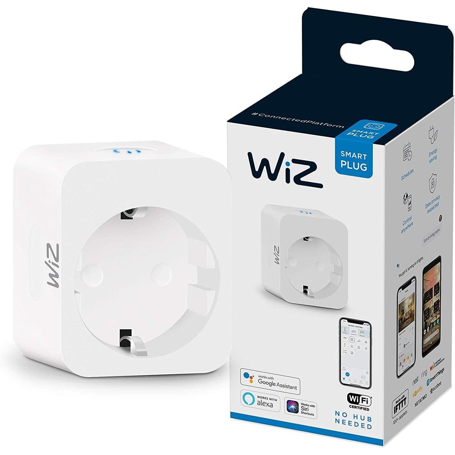 Wiz - Enchufe Inteligente con Medidor de Consumo | Control Remoto con Voz/App
