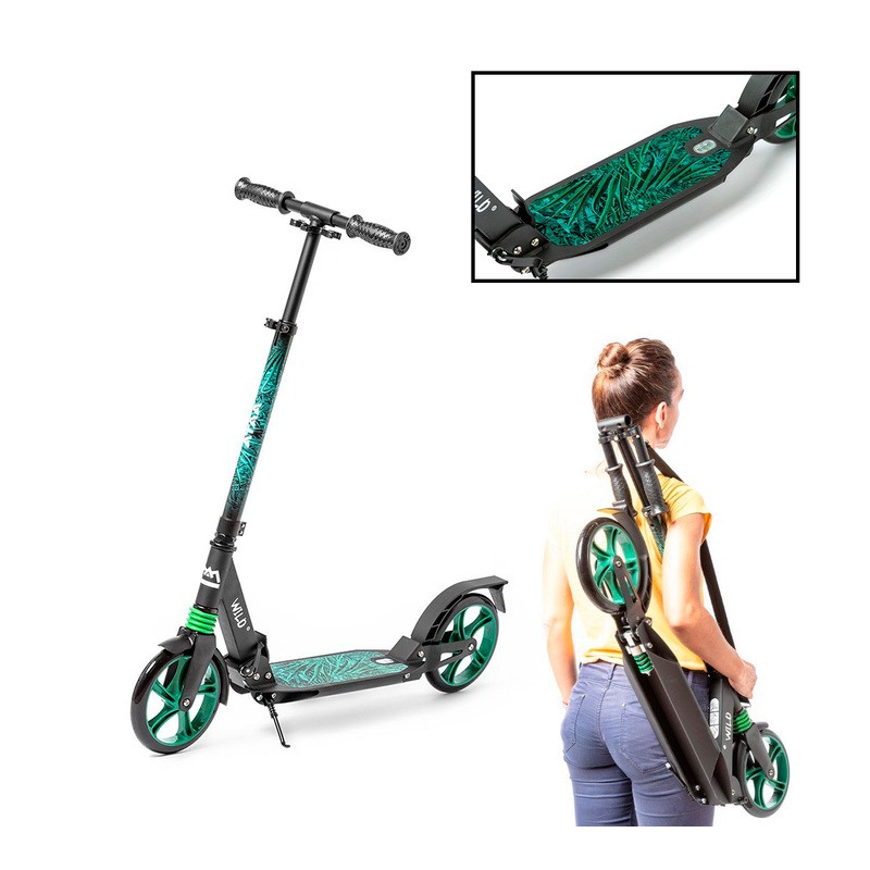 Ataa Cars Patinete Wild Plegable con Ruedas de PU XXL