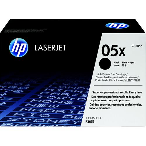 Cartucho de toner original LaserJet HP 05X de alta capacidad negro