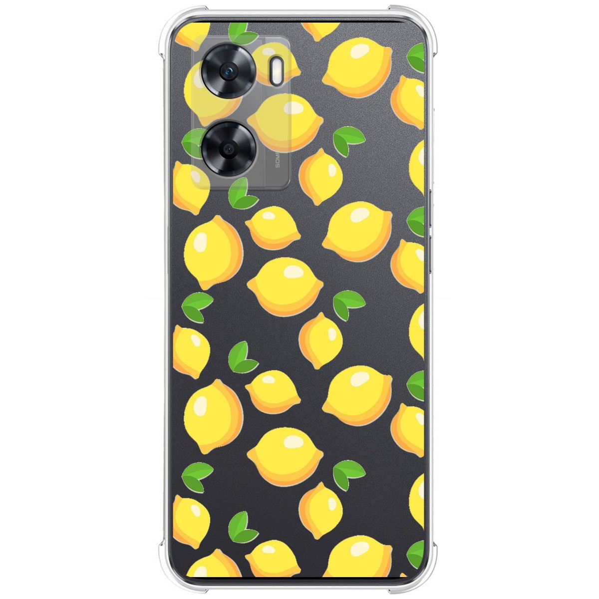 Funda Silicona Antigolpes para Oppo A57s diseño Limones Dibujos