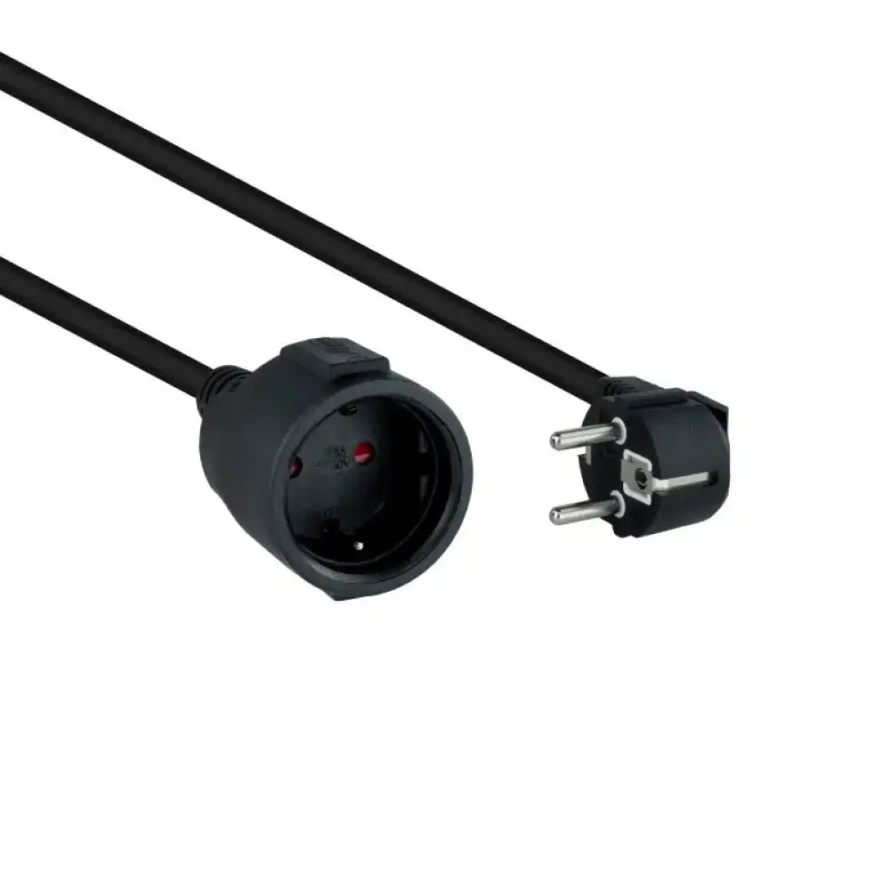 Cable alargador Nanocable 10.22.0602-BK Schuko 2m negro cobre 1,5mm² 4000W 16A