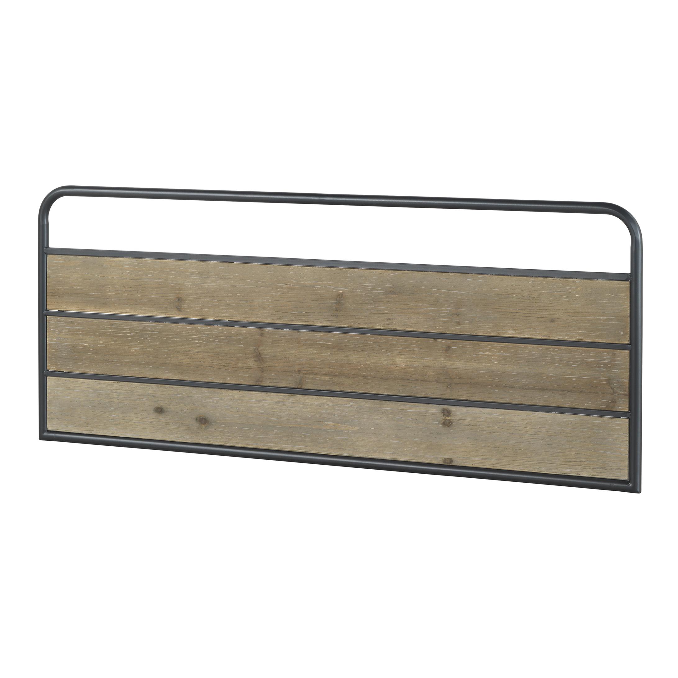 Cabecero Doble De Hierro Y Madera 145X60 Cm El mejor complemento para tu hogar. Fijalo